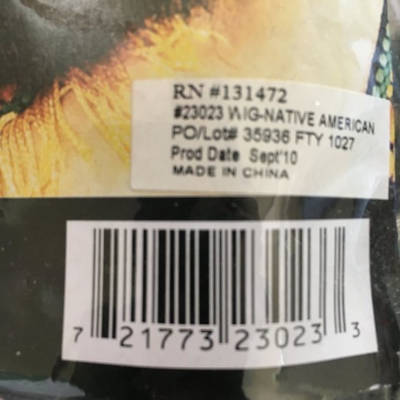 Forum Native American Costume Wig NWT - Picture 10 of 10